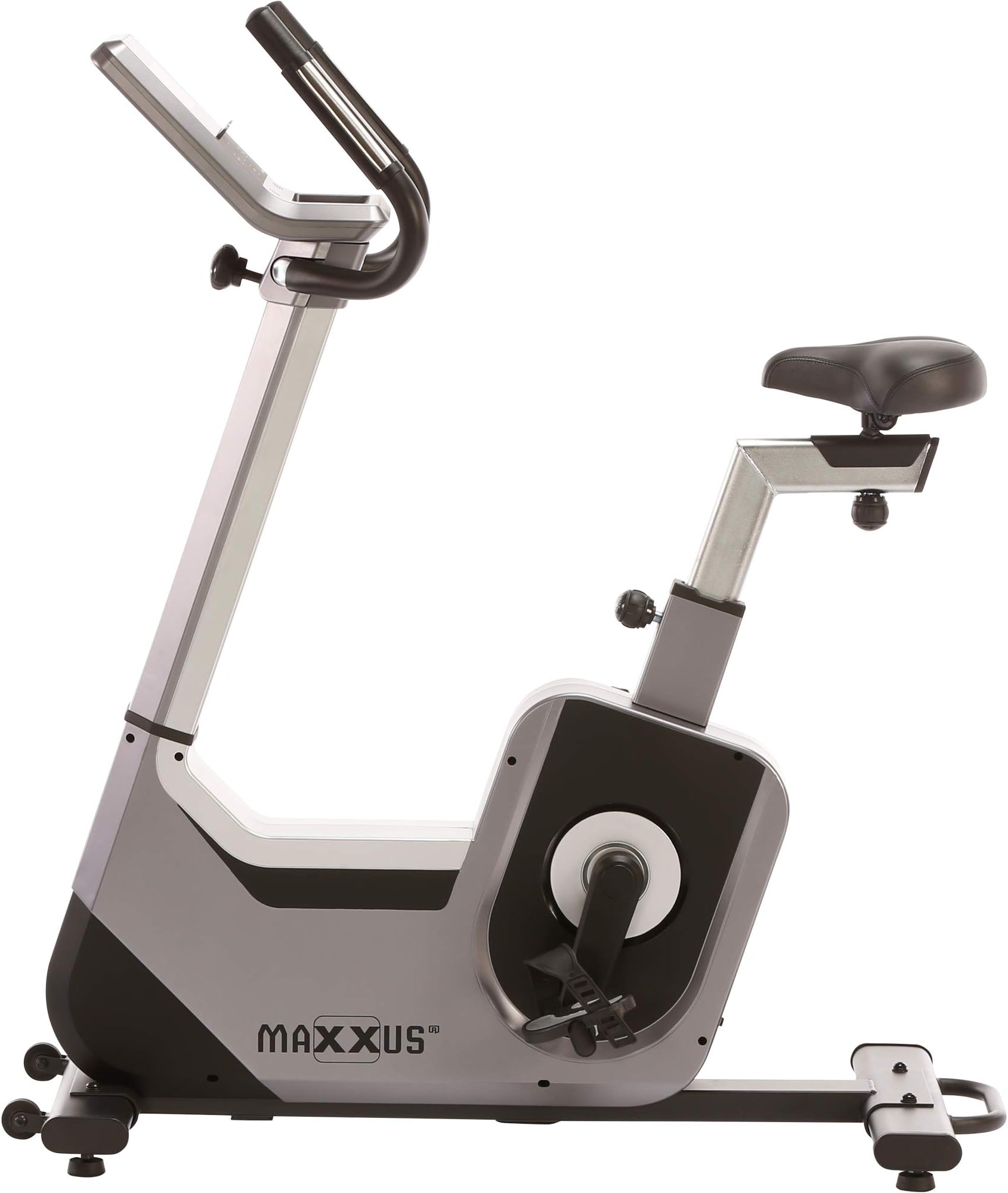 MAXXUS 6.2 Exercise Bike | Gym Quality Fitness Exercise Bike for Home Use | 24 Electronically Adjustable Resistance Levels, LCD Display Console, Mesh Backrest