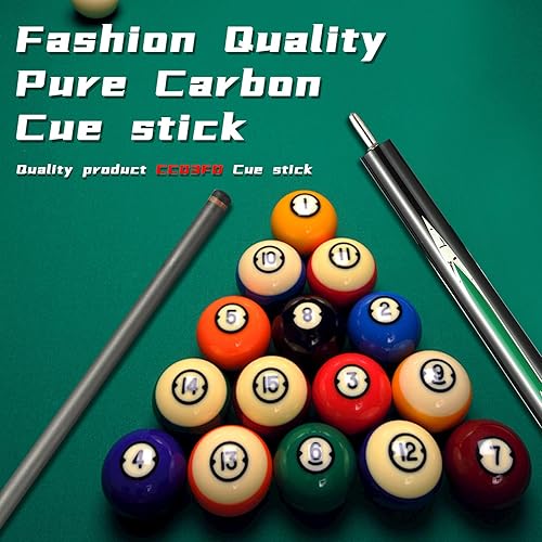 CROWN ME Carbon Fiber Pool Cue Stick, 12.5mm Tip Seychelles - View #8