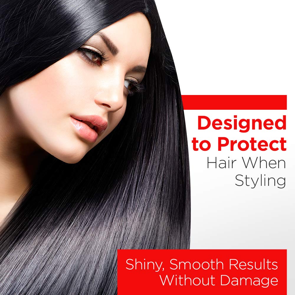 HSI PROFESSIONAL Argan Oil Heat Protector | Protect up to 450º F from Flat Irons & Hot Blow Dry | Sulfate Free, Prevents Damage & Breakage | Made in the USA | 8 Ounce, Packaging May Vary : Beauty