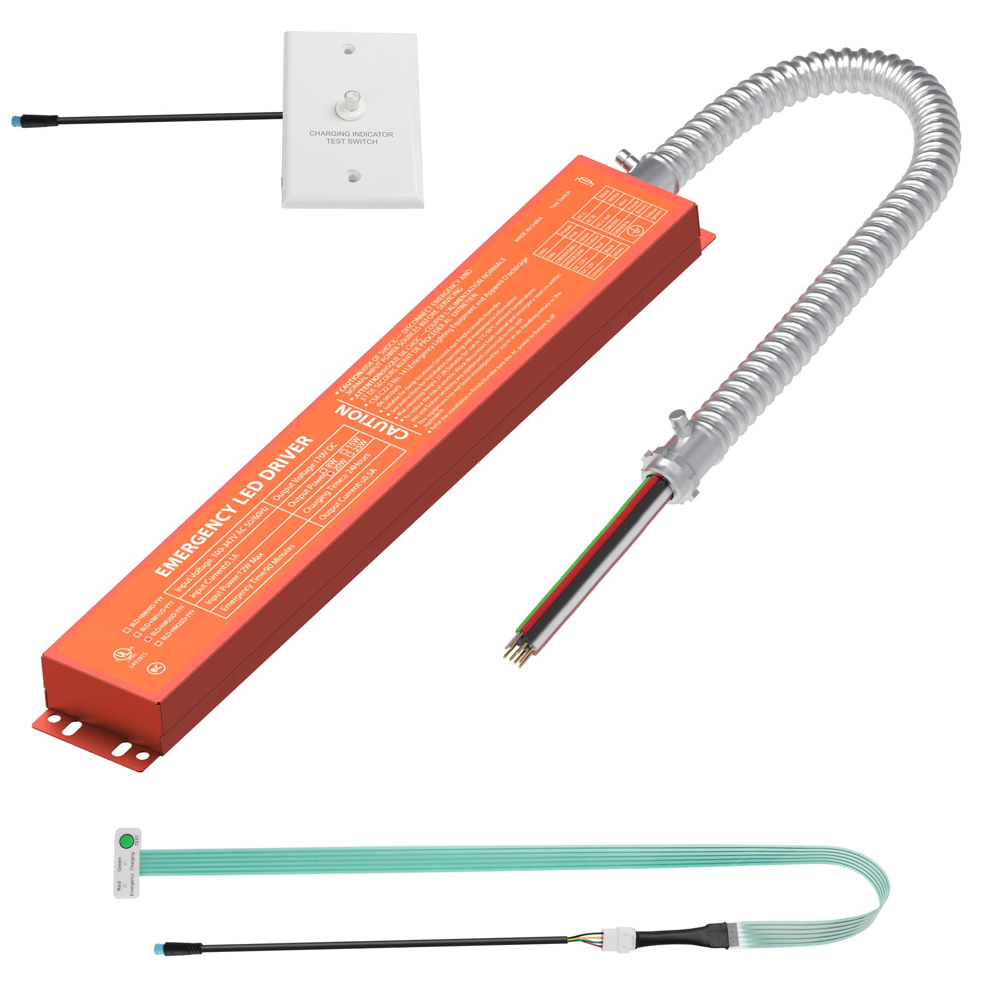 Photo 1 of Emergency LED Driver 20W, Rechargeable Battery Backup Driver 100V-347VAC, LED Emergency Driver for Less than155W Dimmable LED Troffer Panel and Linear Fixtures, Over 90mins Emergency Time, UL Listed