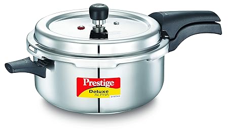 Prestige Svachh, 20255, 5 L, Deep Pressure Pan, with deep lid for Spillage Control