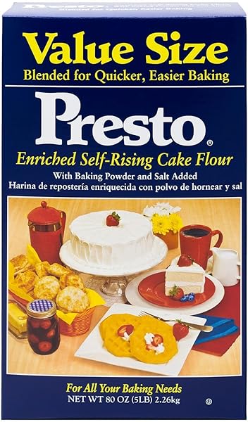 PRESTO SELF-RISING CAKE FLOUR WITH BAKING POWDER &...