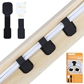 SummerBrite Under Desk Cable Management, Reusable Wire Organizers, 40 Pack | Self Adhesive Hook &amp; Loop Ties with Strong Sticky Backing, Reusable Cord Organizers, Cable Straps for Home Office PC