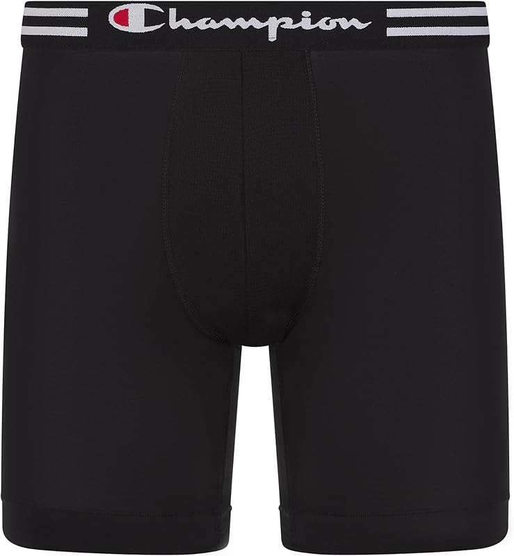 Calzoncillos bóxer para Hombre Everyday Active Lightweight Stretch – 4 Pack de 4 Pantalones Cortos Retro (4 Unidades), Pierna Larga – Negro – Pack de 4, XL