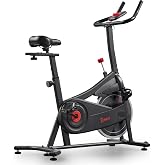 Sunny Health &amp; Fitness Smart Indoor Cycling Bike for Home Cardio Exercise | Free SunnyFit App Connectivity, Magnetic Resistance, Up to 40LB Flywheel, Custom Riding Position, Wide Inseam Range