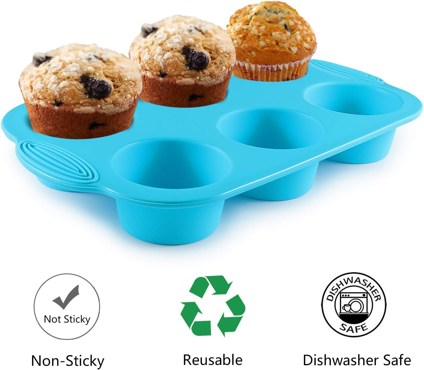 2 Pack Muffin Tray Silicone Muffin Trays Silicone Moulds Muffin Tin