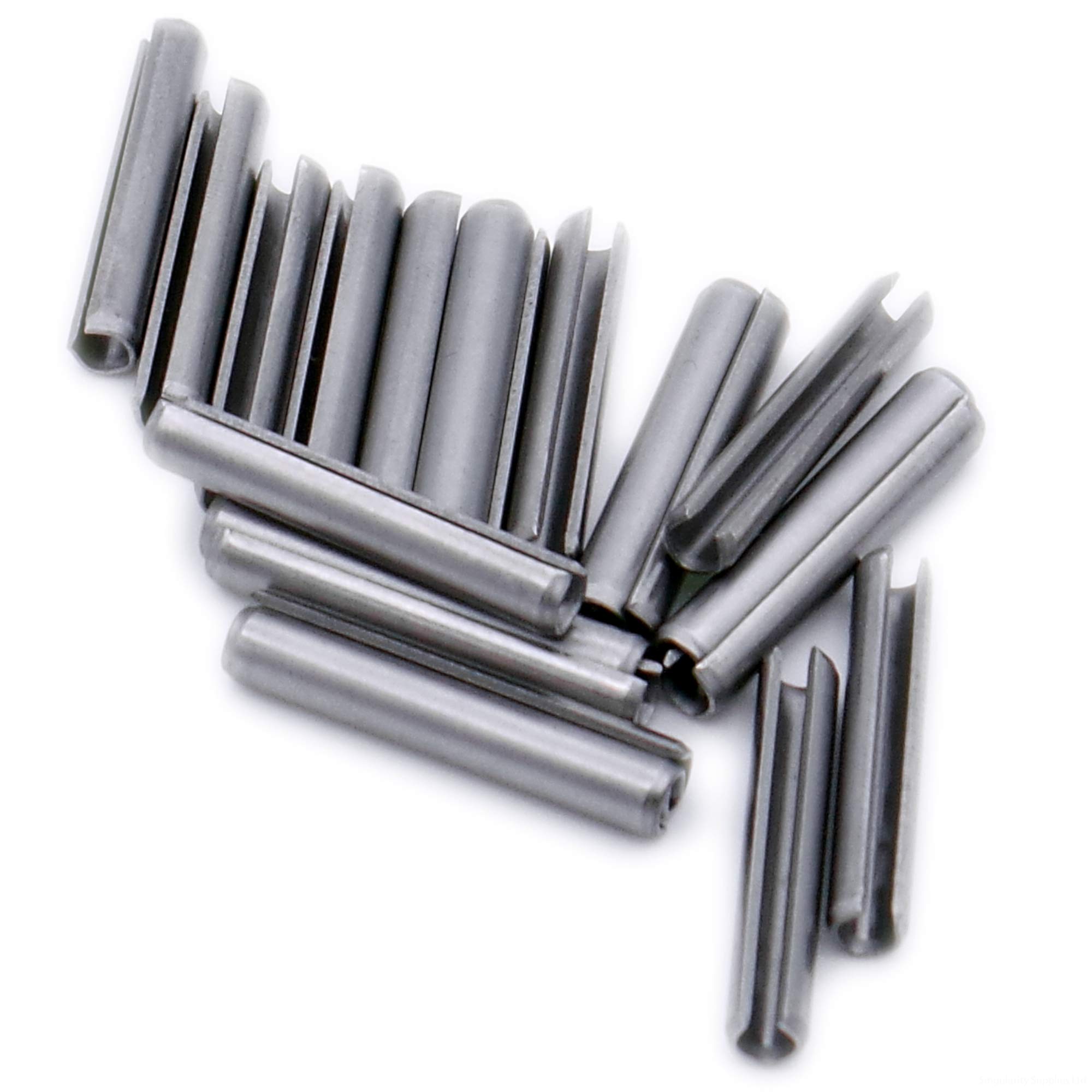 D4 (4mm x 4mm) Slotted Spring Pin (Heavy) - Stainless Steel (A1) (Pack of 20)