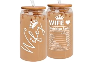 GINGULMINA Gifts for Wife from Husband - Wife Gifts - Wedding Anniversary for Her, Birthday Gifts for Wife, Valentines Day Gifts for Wife, Her - I Love You Gifts for Her, Romantic Gifts for Her - 16 Oz Can Glass