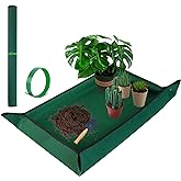 Extra Large Repotting Mat for Indoor Plant Transplanting and Mess Control, 43" X 29" Thickened Waterproof, Foldable and Easy