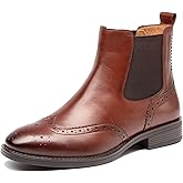 U-lite Womens Fall Winter Comfortable Stylish Leather Chelsea Ankle Boots Women Booties