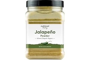 Nutricost Pantry Jalapeño Powder (1 Pound Per Bottle) - Pure Powdered Jalapeño :: Great for Spicy Snacks, Cooking, Soups, Salsa, and More!