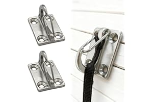 Dog Hooks for Wall, Dog Tie Out in The Yard, Indoor Dogs Leash Hook, Stainless Steel Construction, Perfect for Small, Medium 