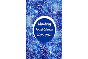 Pocket Calendar 2025-2026: 2 Year Organizer with Holidays , Important Dates For Each Year | Blue Sky Design