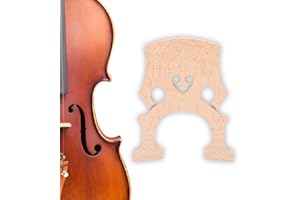 Maple Wood Cello Bridge, Full Size 4/4 Cello Bridge Self Adjusting Fitted Maple Decor Musical Instrument Accessory for Instru
