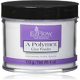 EZ Flow A Polymer Clear False Nails, 4 Ounce