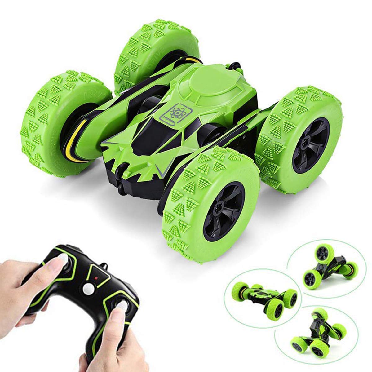 Stunt RC Cars Toys Double Sided Flip 360 Degree Spins Flips 1/28 2.4Ghz