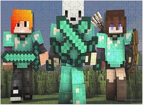 Amazon Co Jp マインクラフト Minecraftジグソーパズル0 300 500 1000ピース人気アニメ 壁画 を飾る ポプラ製パズル 大人 ストレスを解消する子供 手の脳の協調能力を調節する益智玩具で 大人と子供の感情を交流する親子ゲームですパズル ホーム キッチン