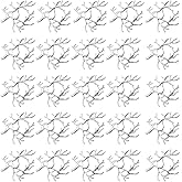 DONGKER Branch Pendant Trays,25 PCS Branch Shape Blanks Prong Pendant Settings for DIY Necklace Jewelry Craft Making