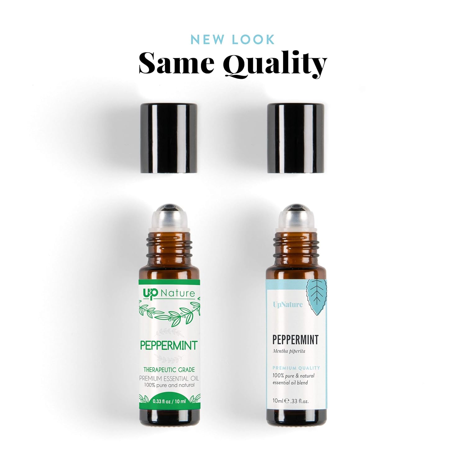 Peppermint Essential Oil Roll-On - Migraine Essential Oil Roller - Headache Relief - Reduces Stress, Leak-Proof Metal Rollerball - Travel Safe - No Diffuser Needed!: Beauty