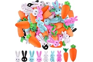 TUPARKA 40Pcs Easter Eraser Assortment Easter Fun Stationary Equipment, Easter Party Goody Bag Fillers Gift for Kids