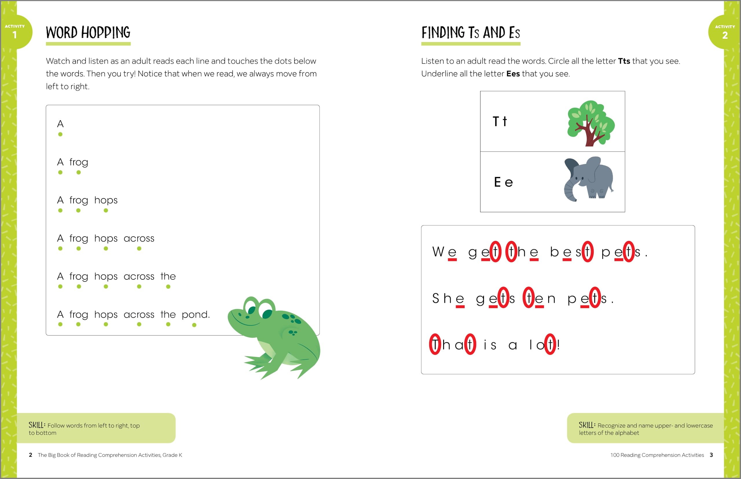 The Big Book of Reading Comprehension Activities, Kindergarten: 100 Activities for After-School and Summer Reading Fun