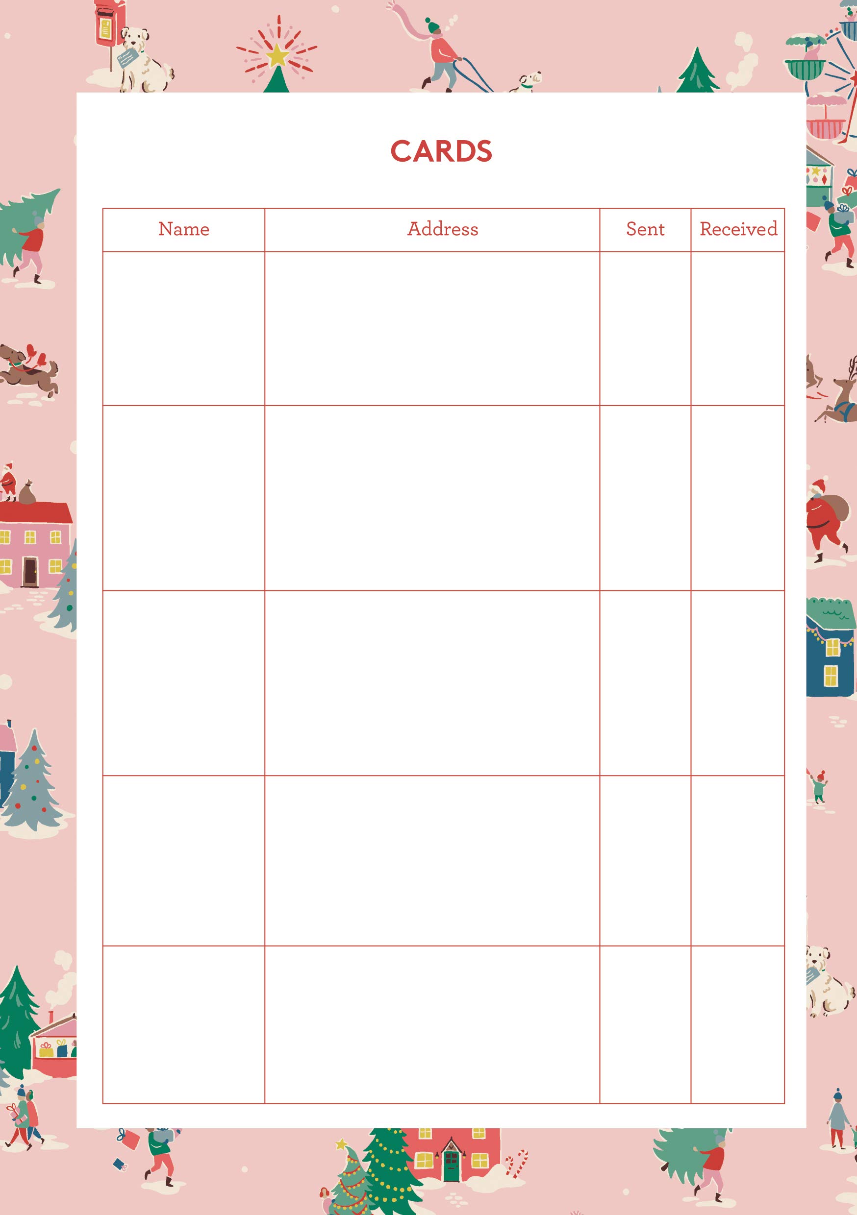 cath kidston christmas organiser