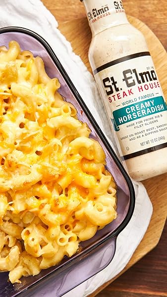 ST. ELMO STEAK HOUSE CREAMY HORSERADISH, GREAT WITH STEAKS AND OTHER MEATS