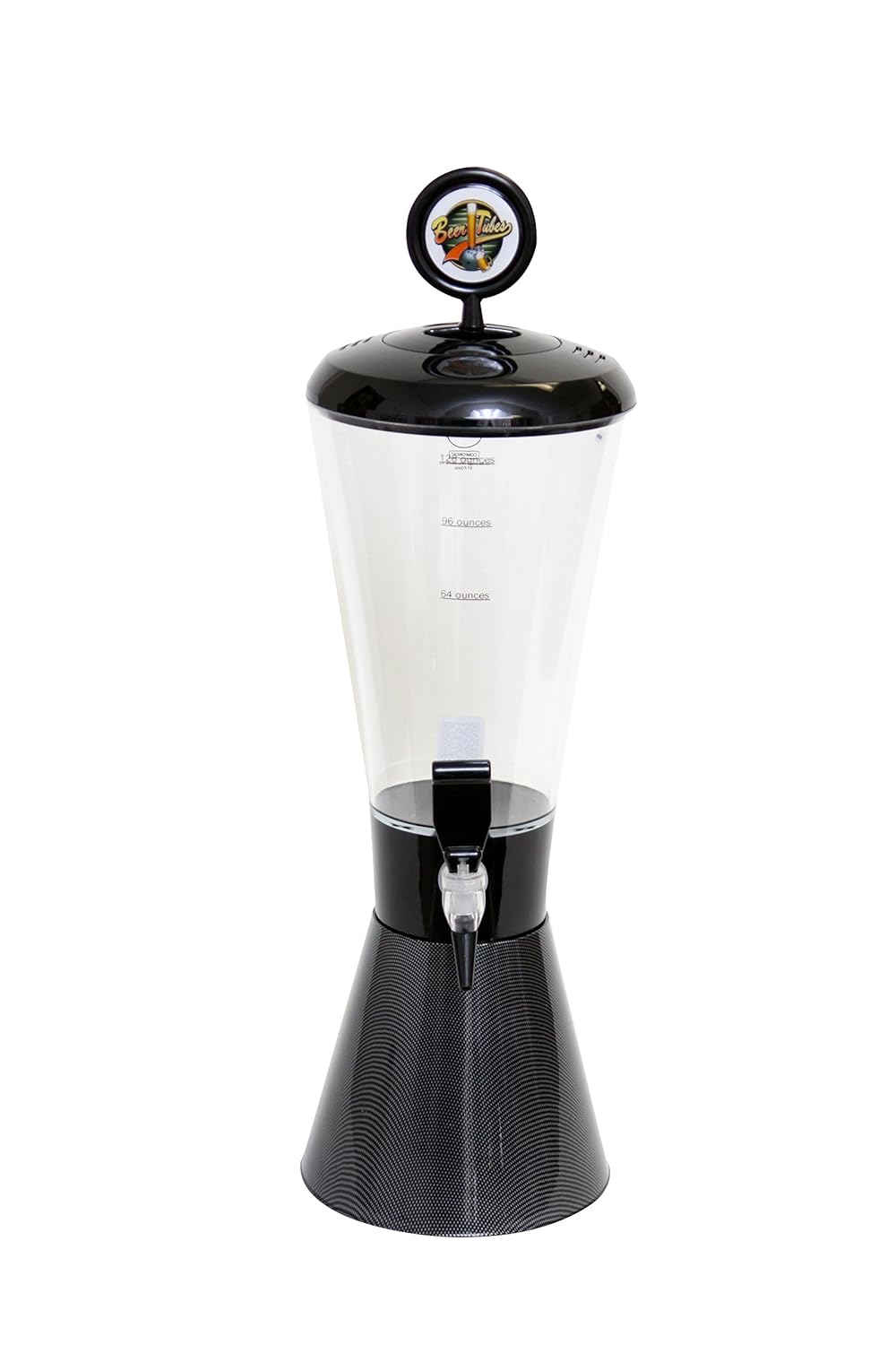 Beer Tubes Conic Carbon Beverage Tower Dispenser with