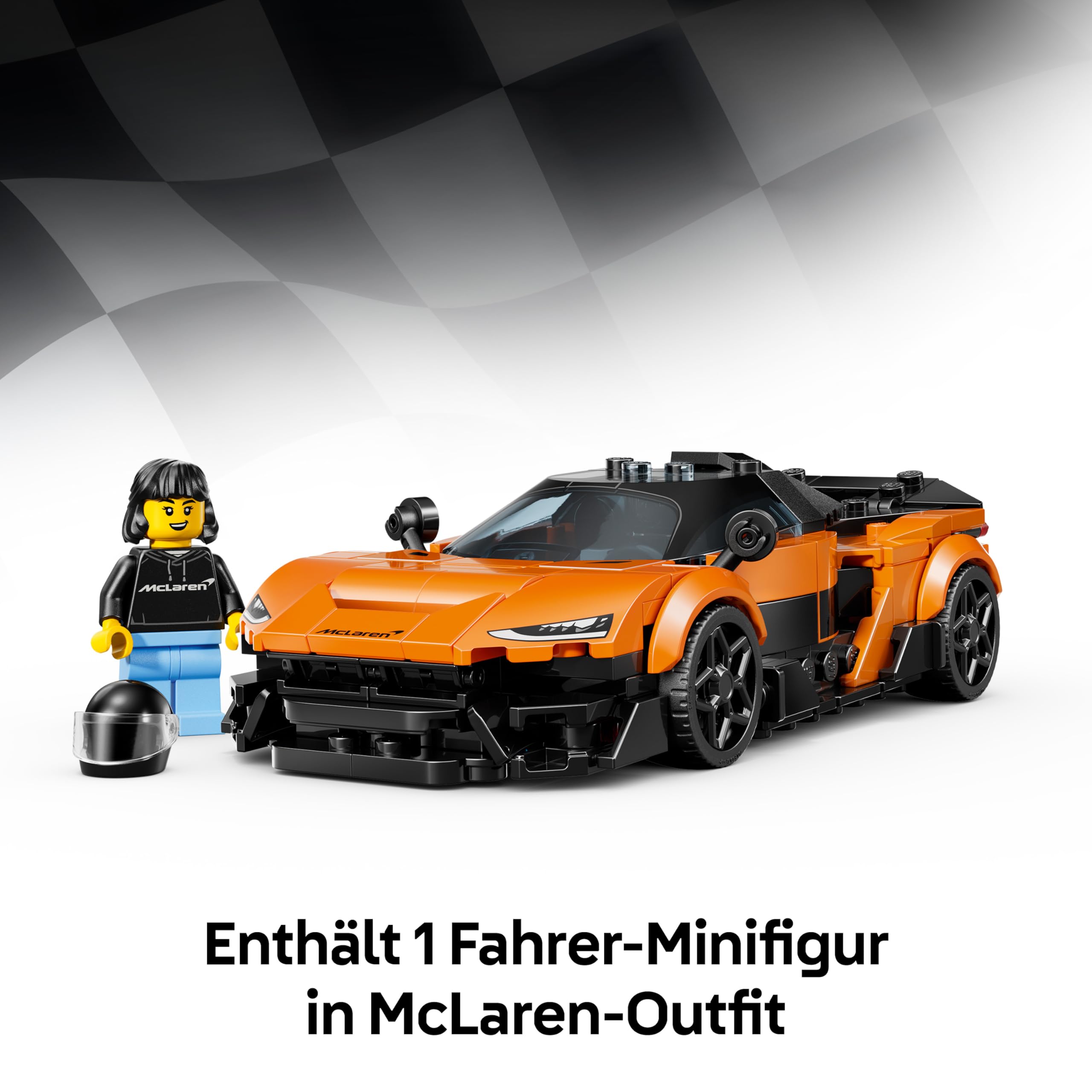 LEGO Speed Champions McLaren W1 - Modellauto mit sammelbarer Fahrer Minifigur - Geburtstagsgeschenkidee für Jungen ab 9 Jahren und Motorsportfans - 77257 6