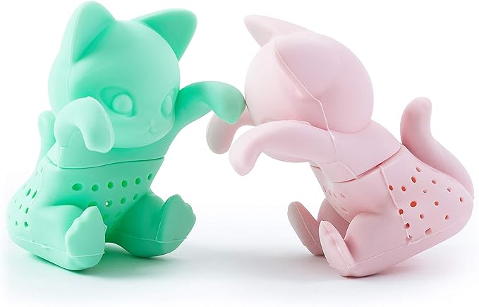 Tea Infuser Set for Loose Leaf Tea - Cute Cat-shaped Tea Strainers