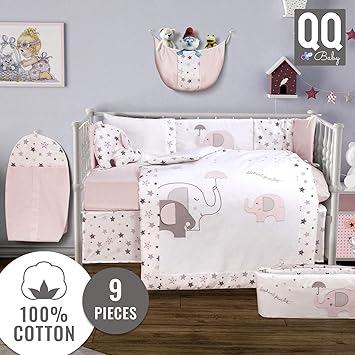 9 piece crib bedding set