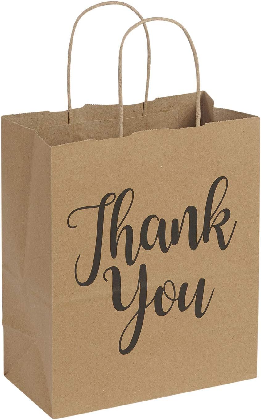 thank you kraft bags