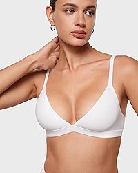 INLYRIC Women's Inbarely Triangle Bralette Plunge