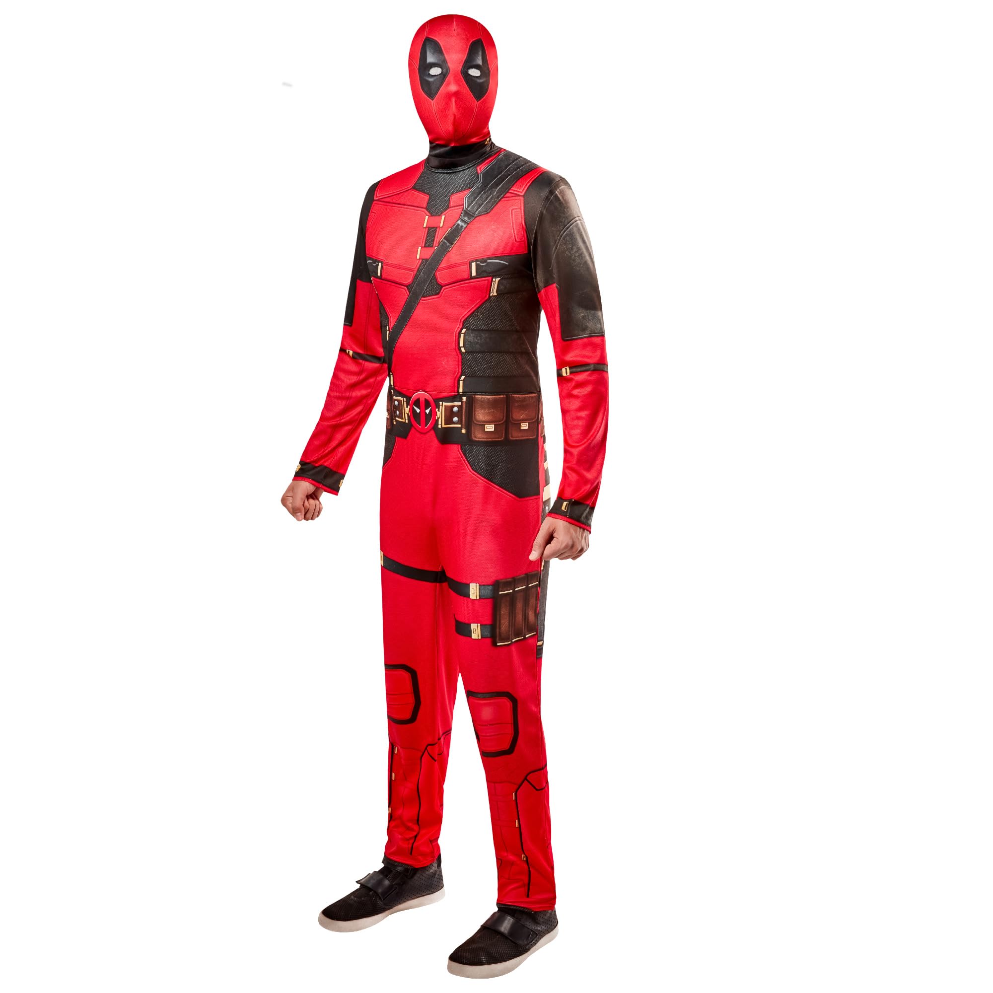 Rubies 1001361M Deadpool Adult Fancy Dress, Men, Multicoloured, M Halloween
