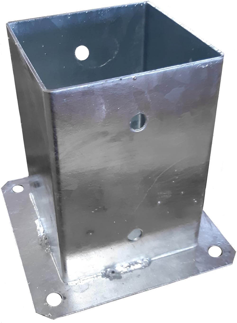 LLB Bolt Down Square Bracket 100mm x 100mm Post Base Heavy Duty Galvanised