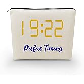 YULUENZE Sorority Presents Perfect Timing 1922 Sigma Gamma Rho SGRHO Sorority Present Finer Women Canvas Makeup Bag Zipper Pouch for Women Sisters
