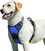 Eagloo Large Dog Harness No Pull Front Back Clips Reflective Breathable