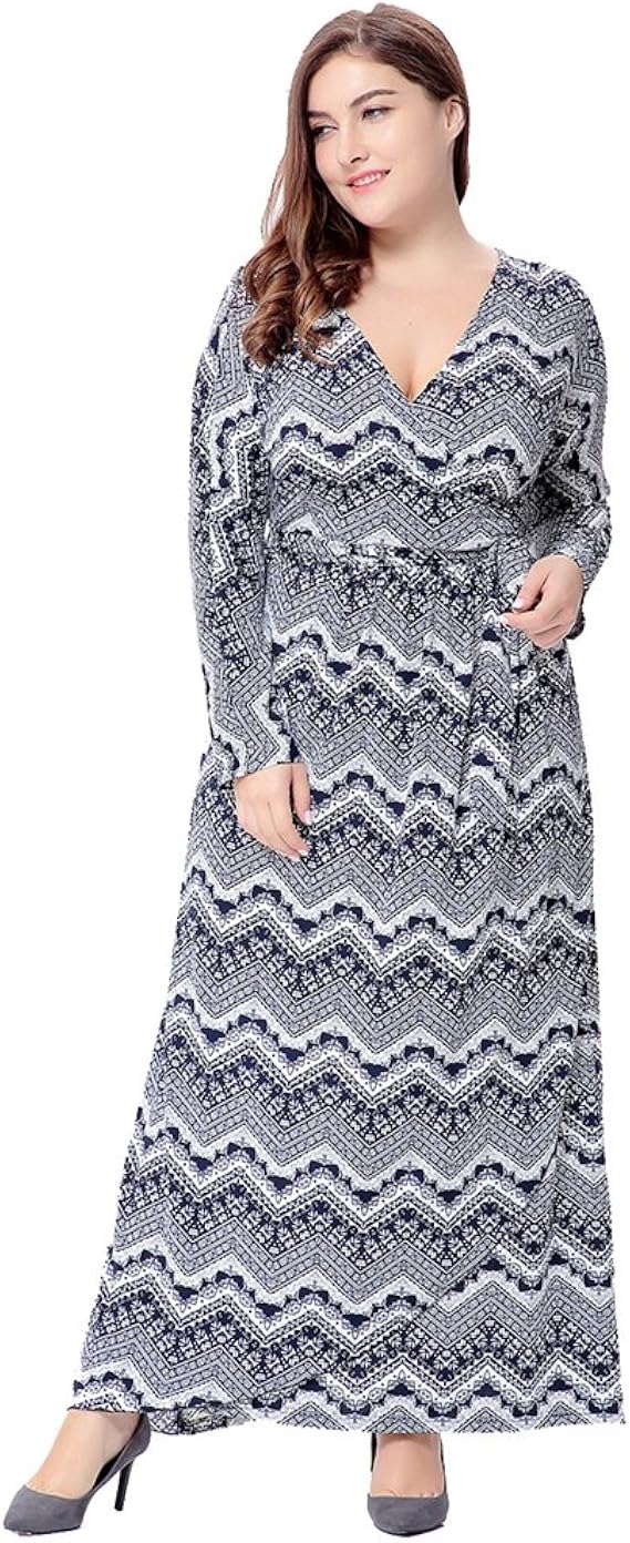 Amazon.com: Womens Printed Beach Dress Cocktail Party Gowns Long Sleeve