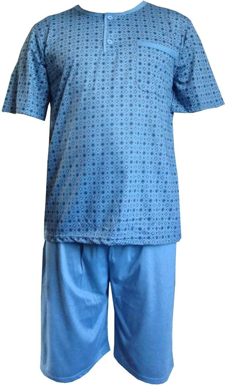 Mens Shorts Pyjamas Set Night Suit Sleepwear Lounge wear Cotton T Shirt
