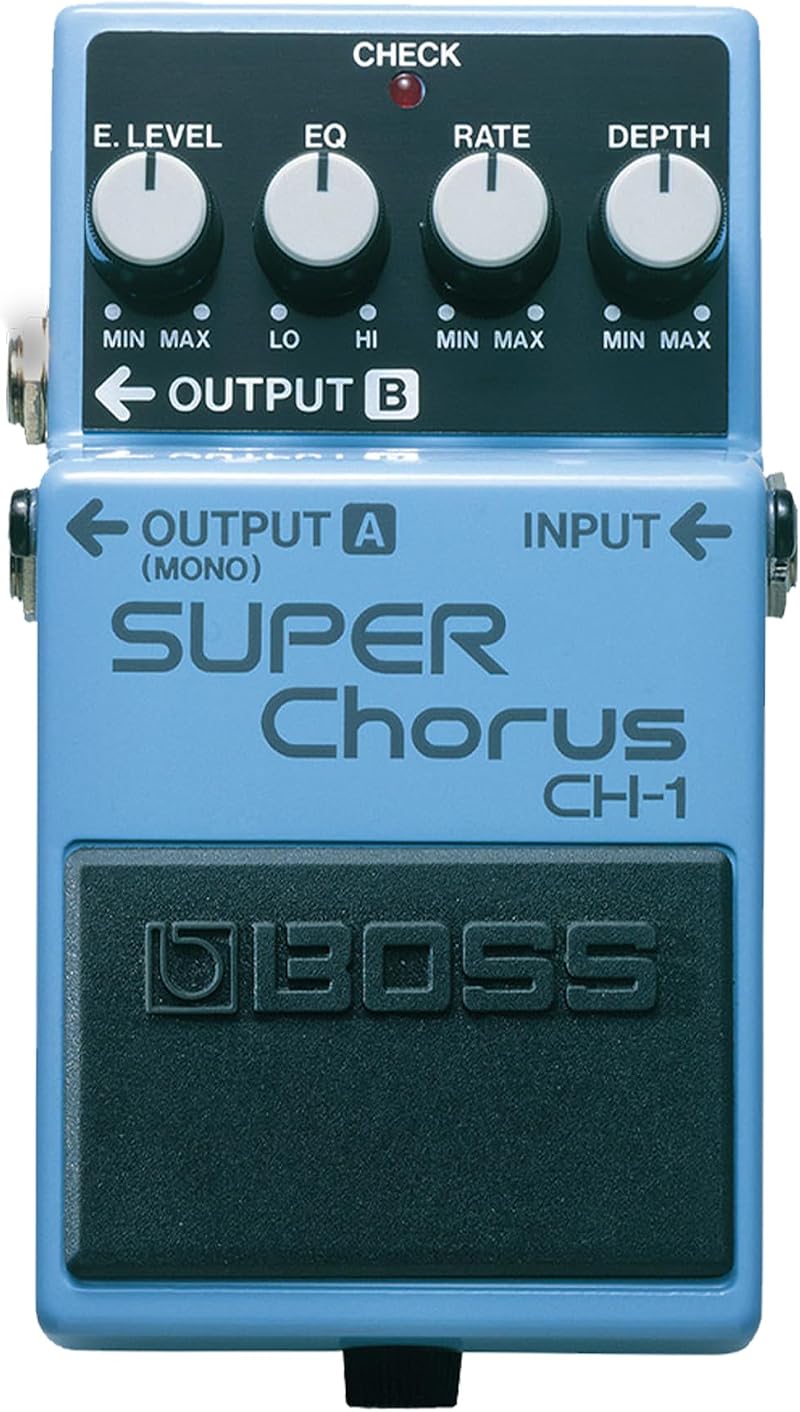 BOSS CH-1 Super Chorus Pedal Mono Stereo Guitar Keyboard Effects