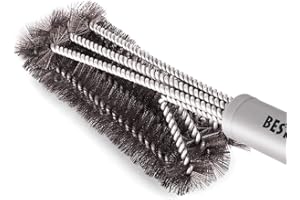 Best BBQ Grill Brush Stainless Steel 18" Barbecue Cleaning Brush w/Wire Bristles & Soft Comfortable Handle - Perfect Cleaner & Scraper for Grill Cooking Grates