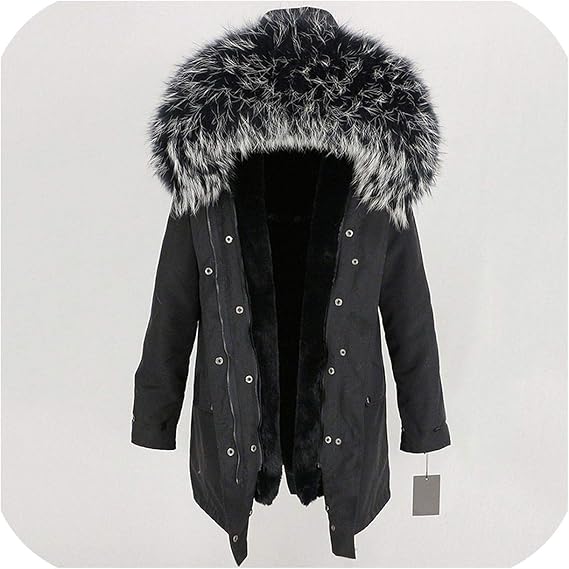 winter coat with real fur hood