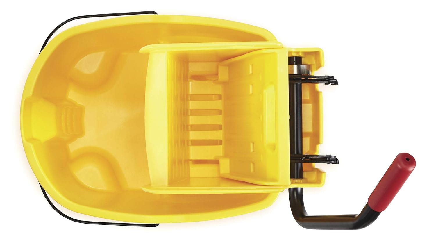 Rubbermaid Commercial Products, WaveBrake - Commercial Industrial Mop Bucket with Side-Press Wringer Combo on Wheels, 35 Quart, Yellow: Industrial & Scientific
