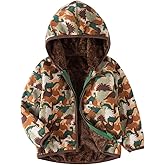 Baby Toddler Boys Girls Sherpa Fleece Lined Jacked Sweatshirt Fall Winter Autumn Warm Clothes with Hoodie