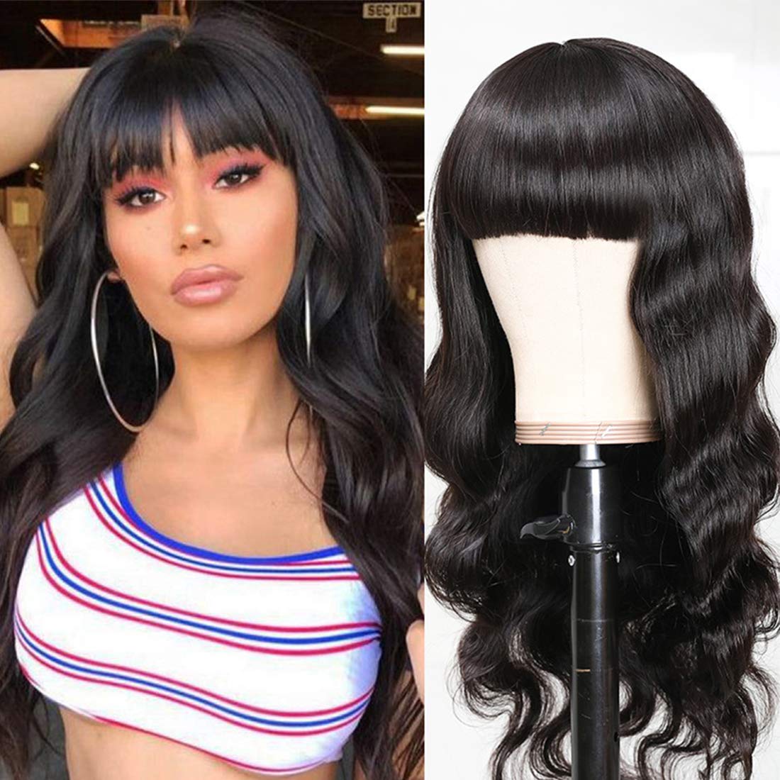 Wig with Bangs