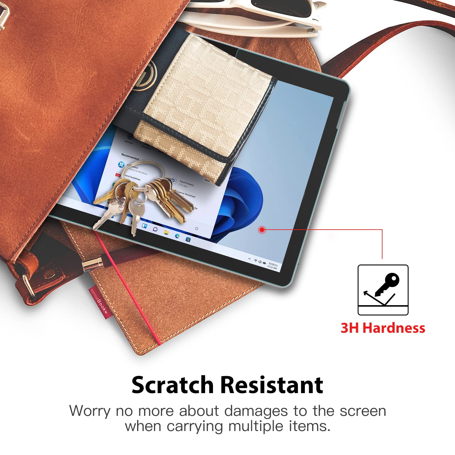 MoKo Paper-Like Screen Protector for Surface Go, Write, Draw and Sketch with The Surface Pen Like on Paper, Anti Reflection PET Film for Microsoft Surface Go 10 inch 2018 Tablet - Clear
