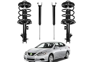 ENZVOIA Front and Rear Struts and Shocks Complete Assembly for 2002-2006 Nissan Altima - Front and Rear Shock Absorber Set Coil Spring Assemblies, Shocks and Struts Front and Rear