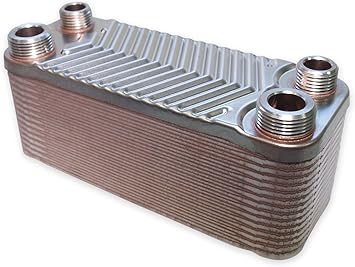 B3-12-60 Edelstahl Plattenwärmetauscher 4x3//4/" Anschlüsse Solar Heizung bis130KW