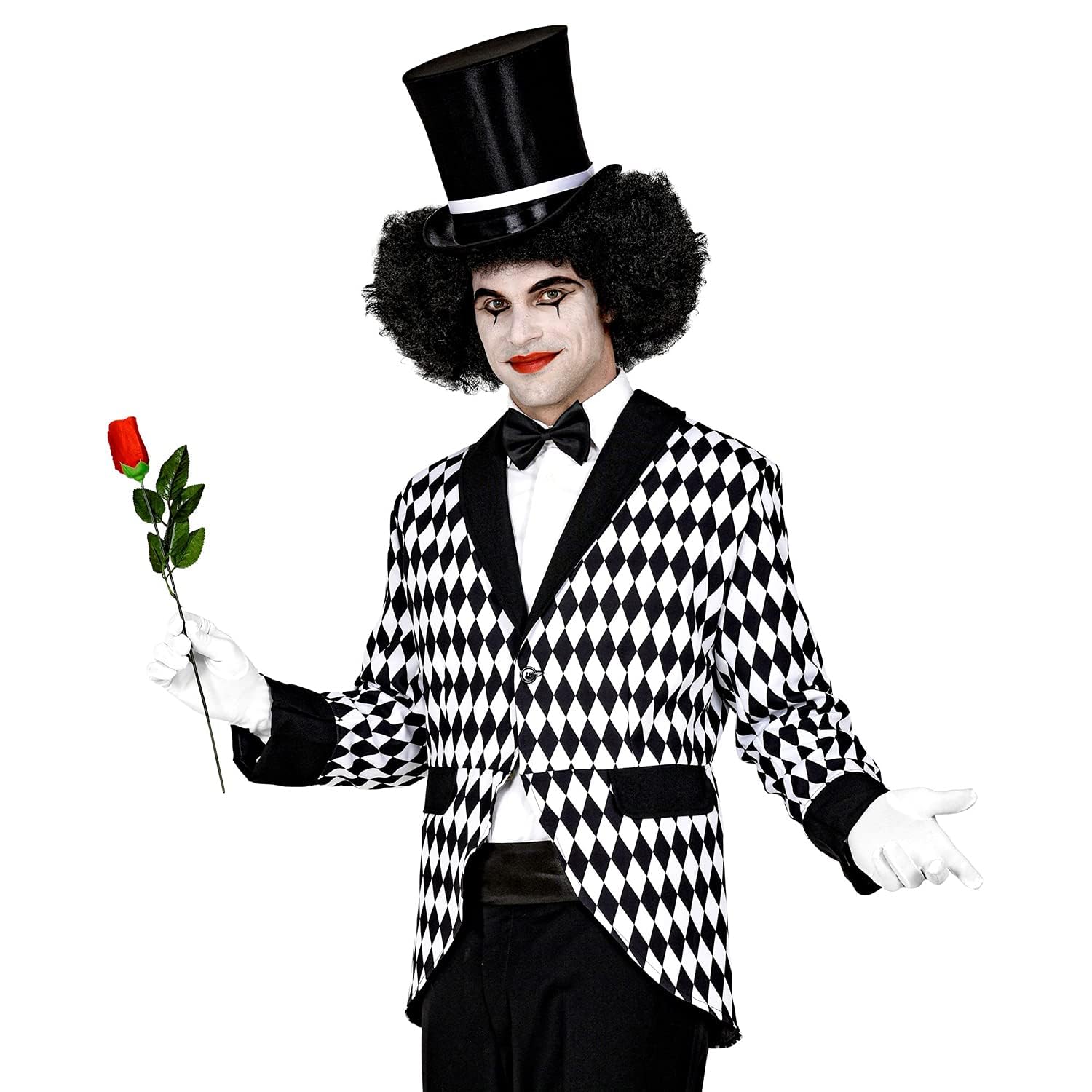 WIDMANN - Harlequin Costume, Tailcoat, Clown, Circus, Carnival, Theme Party