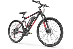QNUT Electric Bike for Adults, 350W 26" Ebike for Teens 21 Speed 20Mph Up to 40Mile with Dual Disc Brake Commute E-Bike E-MTB for Men Women Electric Bicycles UL 2849 Tested